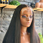 Relaxed Yaki Straight Hair HD 5/5 Closure Wig